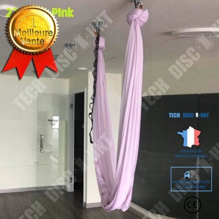 TD Fitness Accessories - Bodybuilding, FITNESS anterior 4 meter Yoga hängmatta tyg Anti gravity Yogatillbehör - blå