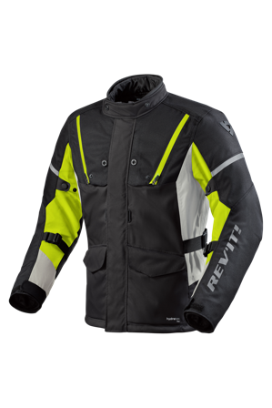 Rev'it! Horizon 3 H2O Motorcycle Jacket Black/Neon Yellow M