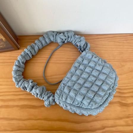 Kvinner Puffy Bag Håndveske Bubble Bag med stor kapasitet Blue