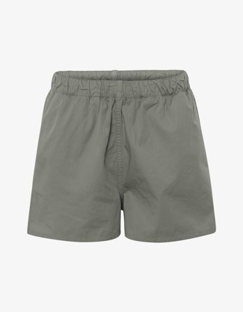 Women Organic Twill Shorts - Dusty Olive L