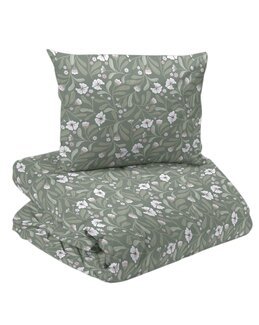 Sengetøj Lovis blomstret 2-delt Grøn