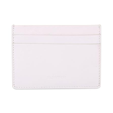 Jil Sander, Debossed-logo leather cardholder Biały, Mężczyzna, Rozmiar: ONE Size
