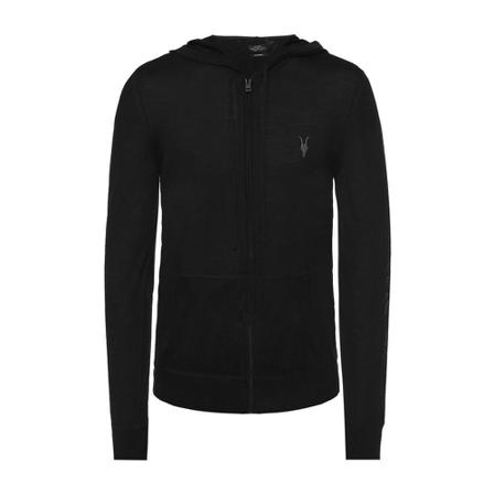 AllSaints Mode logo-embroidered sweatshirt , Zwart , Heren , Maat: M