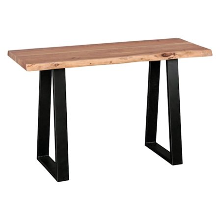 Rootz konsolbord log massivt træ konsol Acacia Secretary 120 x 45 cm Wane skrivebord Landhaus dressing