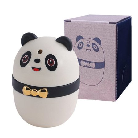 Panda tandpirkersholder (sort og hvid), tryk og automatisk udstødning IC