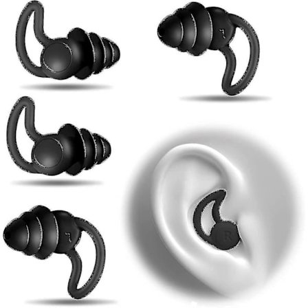 [LCS] Støyreduserende ørepropper, soveørepropper, støyreduserende silikonørepropper, supermyke gjenbrukbare ørepropper