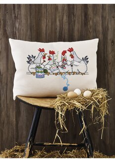 Broderikit Kudde Symöte - Permin