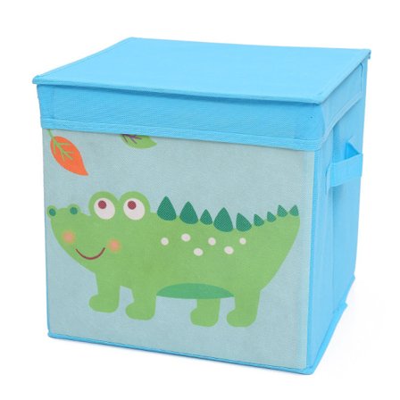 1 stk (blå krokodille, ca. 28x28x28cm) Oppbevaringsbokser, Lekeorganisator