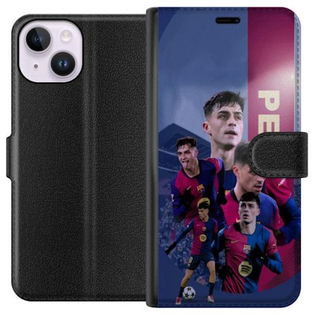 Kompatibelt Plånboksfodral till Apple Apple iPhone 14 Pedri Barcelona Spanien fotboll mittfältare ung talang snabb teknik kreativ spelfördelare som