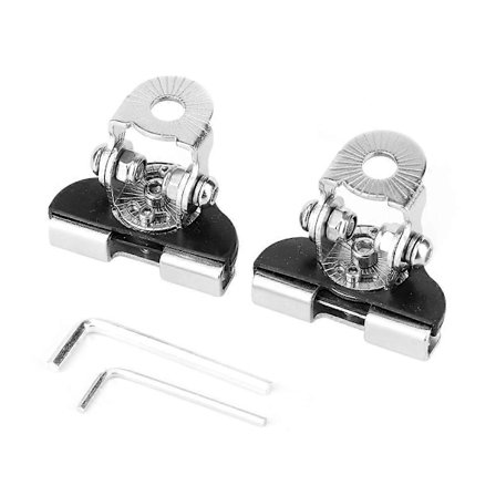 1 Par Universal Rustfrit Stål Bil Auto Motorhjelm Beslag Holder LED Lysbjælke Monteringsbeslag