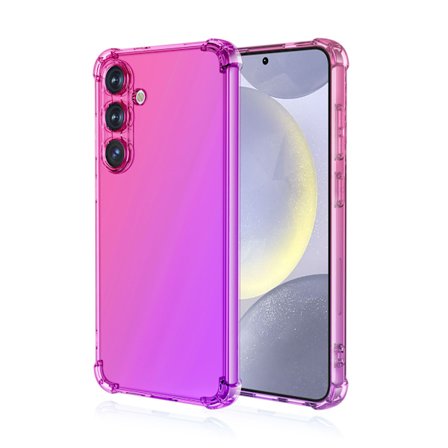 Samsung Galaxy S25 telefondeksel, gradient, støtsikkert (rosa lilla)