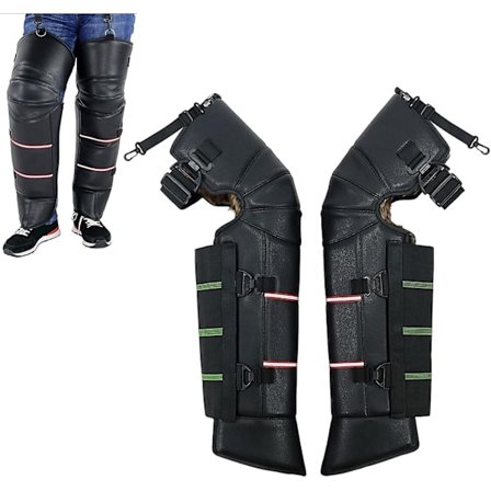 Vinter Knæbeskyttere - Holdbare Vinter Vindtætte Benvarmere Knæpude Benærme Til Ridning, Ski, Snowboard, Fiskeri, Camping