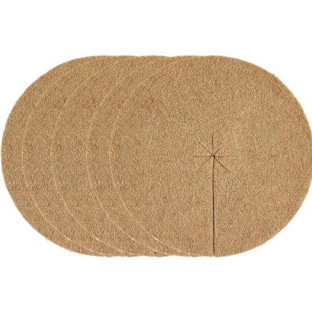 Erä 5 Mulching-levyä Ø40cm Juuttihuopa Kasvinsuojaus, Rikkakasvit, Geeli