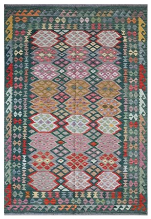 Kilim Afghan Old Style Rug Oriental (Wool, Afghanistan)