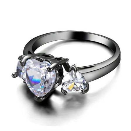 10K Sort Guldbelagt Ring