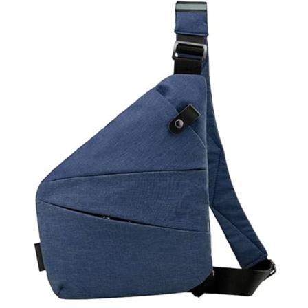 Varkaudenvastainen crossbody-laukku henkilökohtaiseen käyttöön, matkalaukku varkaudenesto crossbody-laukku, olkalaukku (sininen) blue