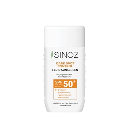 Sinoz - Dark Spot Control Fluid Sunscreen SPF50+ / PA++++, 50ml - En lätt vätska för dagligt skydd mot skadliga UV-strålar.