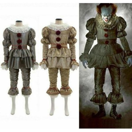 Pennywise Klovnemaske & Kostume til Børn Halloween Cosplay[YDE]