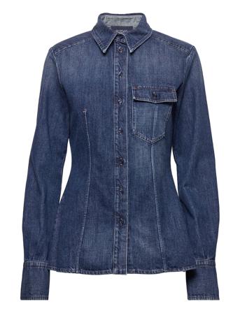 Eterno Långärmad Skjorta Blå Sportmax