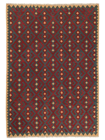 Tribal Kilim Ghashghai Tappeto 214X303
