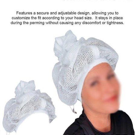 Net Plopping-hette for tørking av krøllete hår, Soulta Net Plopping-bonnet, hårtørkehette, justerbar nettinghette for krøller