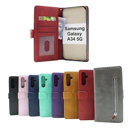 Zipper Standcase Wallet Samsung Galaxy A34 5G