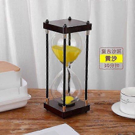 Stort timeglas 60 minutter, timeglas, regnbueglas-timeglas, gave-timeglas, til hjemmet, skrivebord