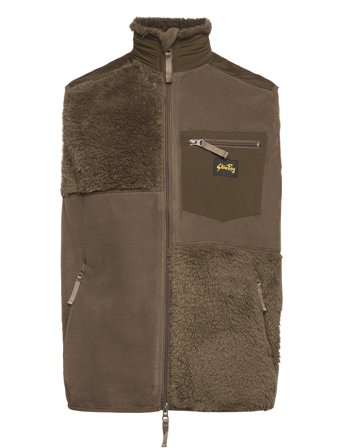 Patchwork Fleece Vest Vests Fleeces & Midlayers Kakigrønn Stan Ray*Betinget Tilbud
