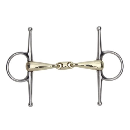 Shires Brass Lozenge Häst Snaffle Bett 5in Mässing