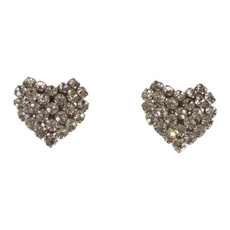 Alessandra Rich, Earrings Grijs, Dames, Maat:ONE Size