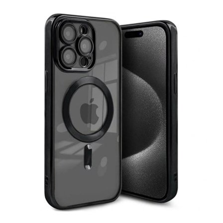 Luxury Mobilskal med Magsafe iPhone 15 Pro - Svart