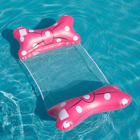 Uppblåsbar Poolhängmatta för Vuxna - Multifunktionell Vattenlounge & Flytande Stol, Kraftig PVC Poolflotte för Avkoppling