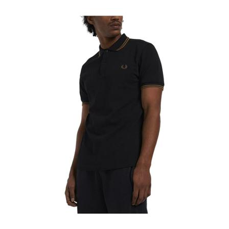 Fred Perry Polo Shirts , Zwart , Heren , Maat: S