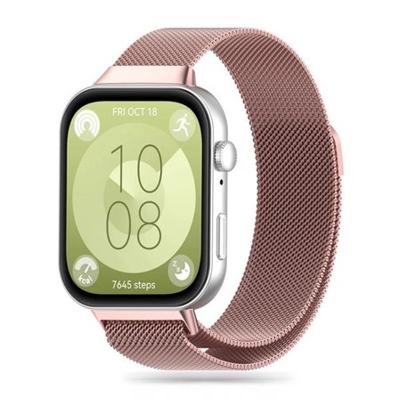 Tech-Protect MilaneseBand for Huawei Watch Fit 3 - Rosa
