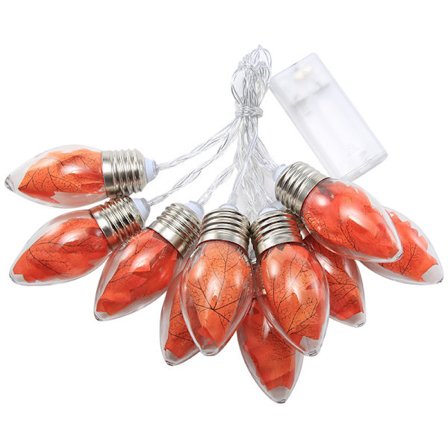 Jul Dekorativ Lampa Led Lönnlöv Glödlampa Önskeflaska