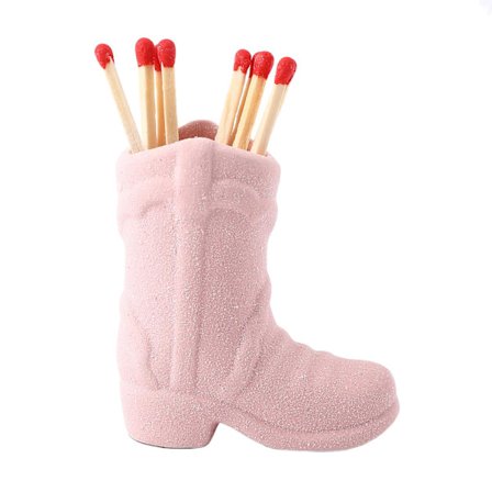 Cowboy Boots Fyrstikkeske - Fyrstikkeske med Striker - Fyrstikkeske til Bad - Cowboy Boots Dekor Cowgirl - Veldig Søtt Tillegg til Interiørdekor