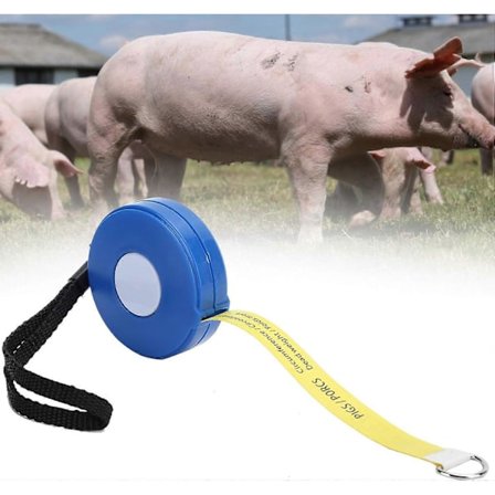 Målebånd for kroppsvekt hos storfe og gris 2,5M Landbruksutstyr for husdyrs kroppsvekt, Portabelt uttrekkbart målebånd YDW db