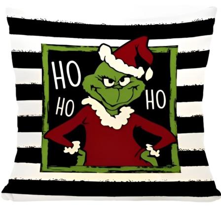 Jul Grinch Kuddfodral Örngott Jul Dekoration D