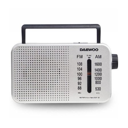 Daewoo DW1122 Bärbar Radio - Silver