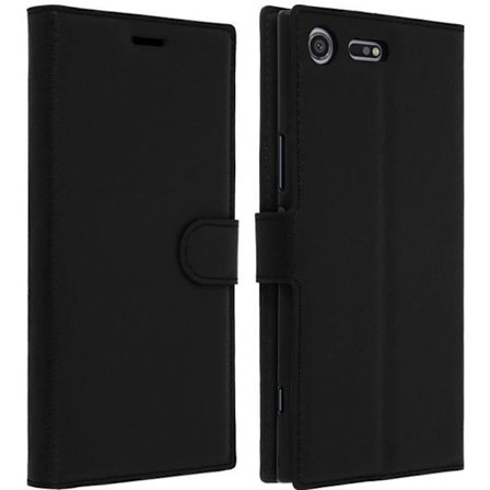 Husetaske - AVIZAR - Sony Xperia XZ Premium - Sort - Blød Skal - Støttefunktion