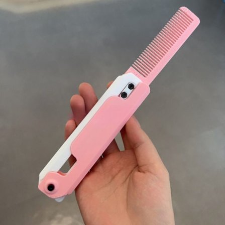 3D Gravity Comb Dekompression Push Card Legetøj PINK