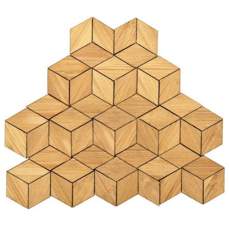 24/48 KPL Nukkekodin lattialaatat Puusyinen lattia Timantti-48 KPL