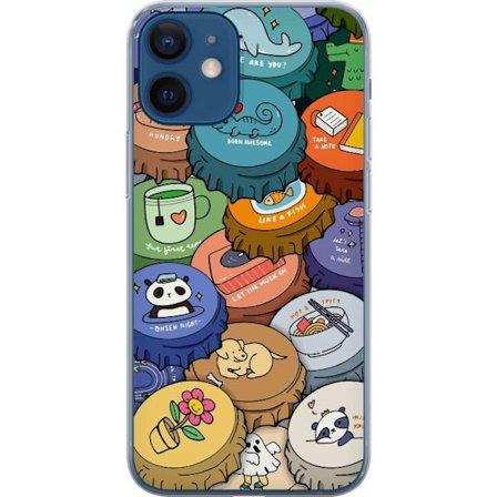 Kompatibel Mobilcover til Apple iPhone 12 mini Kawaii Søde Figurer Anime Manga