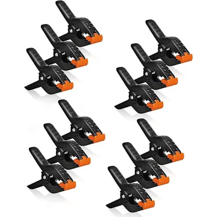 12 st Fjäderklämmor, 4,5 tum Fotostudio Bakgrundsklämma, Stor Klämma