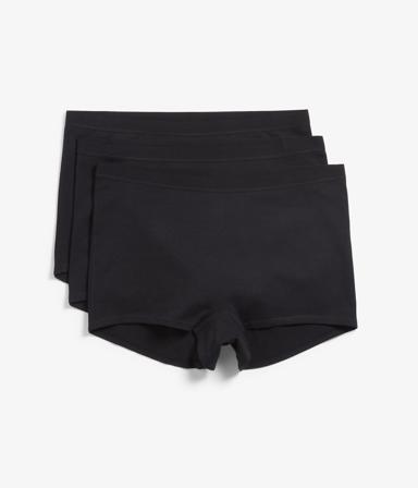 Boxertrosor i bomull 3-pack | Svart | Dam | Kappahl