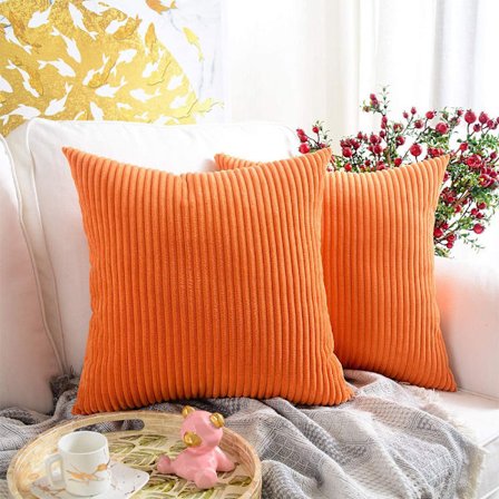2023 Pack of 2, Soft Corduroy Decorative Square Cushion Cover, Cushion Covers, Home Decor, Decor for Sofa, Bed, Chair, 10 x 20 inches/30 x 50 cm