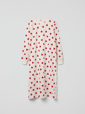 Polarn O. Pyret Vuxen nattlinne hjärtan - S - barnkläder - beige