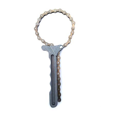 Slitesterk Oljefilterfjerner Tilbehør Metall Bilmotor Momentkjedeverktøy