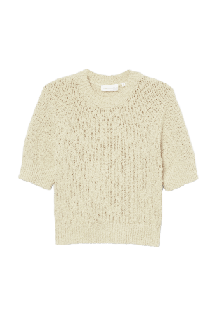 Carin Wester Jumper i bouclé COLLEEN Stickat Beige XS