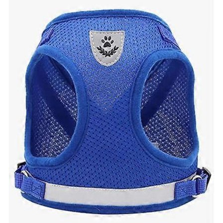 Liten Hundsele och Koppel Justerbara Hundselar, Hundvästsele och Koppel för Promenader, Mesh Andningsbar Bekväm Valpsele för Små Hundar